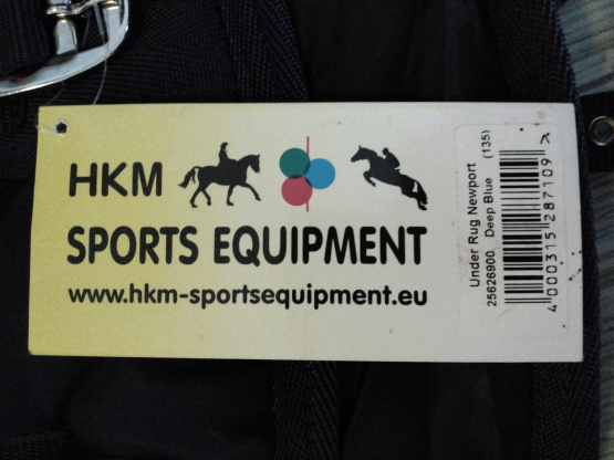 Couverture HKM 300g 135 cm (neuf) occasion