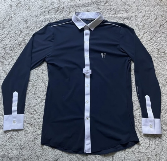 Chemise concours Horse Pilot marine (S) occasion