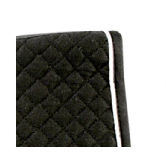 Tapis de selle surpiqué HKM noir doré (Poney) neuf occasion