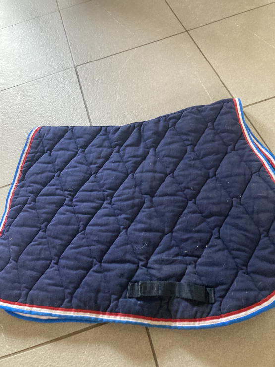 Tapis de selle Decathlon bleu marine occasion