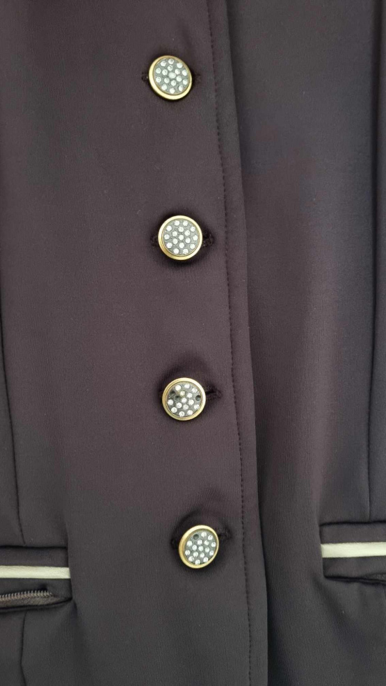 Veste concours Equithème marron strass (36) neuf occasion