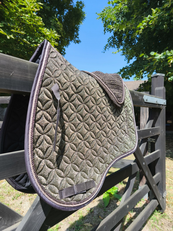 Lot Tapis de selle & guêtres Showmaster marron (cheval) occasion