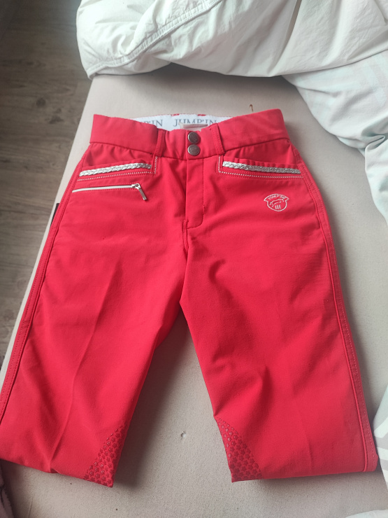 Pantalon équitation Jump'in rouge (12 ans) occasion
