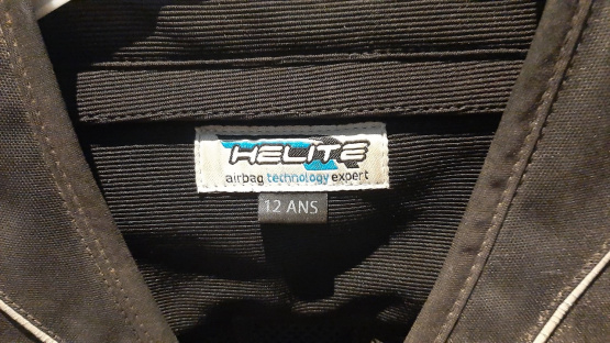 Gilet airbag cavalier Equithème Helite (12 ans) occasion
