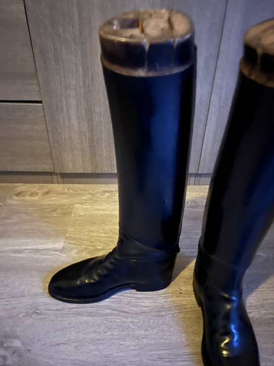 Bottes luxe sur-mesure cuir noir (43) occasion