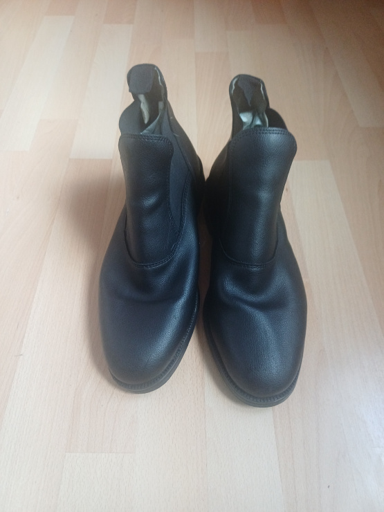 Bottines équitation Fouganza caoutchouc noir (44) occasion Bottines équitation Fouganza caoutchouc noir (44) occasion