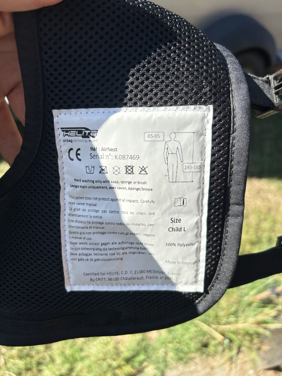 Gilet airbag cavalier Equitheme (M) occasion