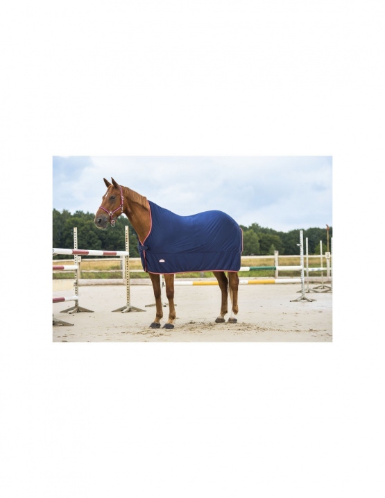 Couverture séchante Equithème Microfleece bleu 150 cm (neuf) occasion