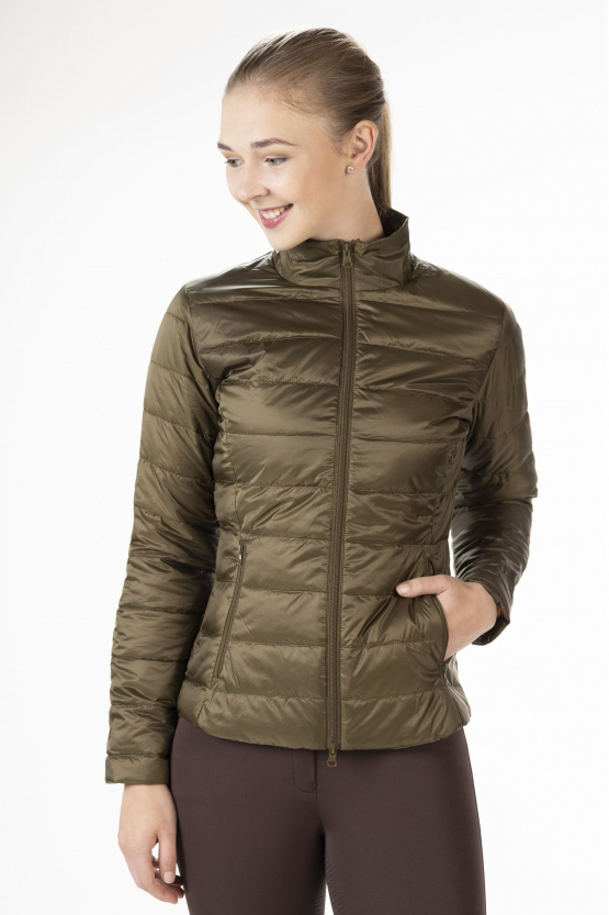 Blouson matelassé HKM Allure vert (XS) neuf occasion