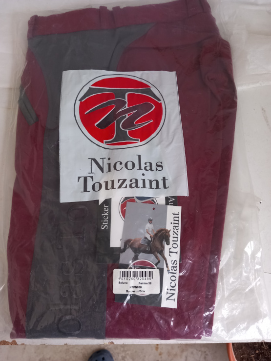 Pantalon équitation Nicolas Touzaint rouge T38 occasion