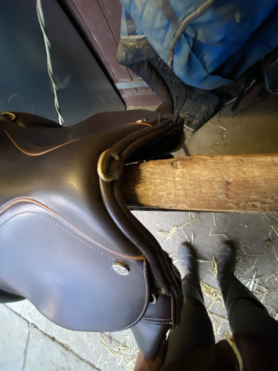Selle randonnée sellerie Baude 17,5 pouces (2018) occasion