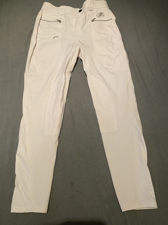 Pantalon équitation concours Komutekir blanc (12 ans) occasion