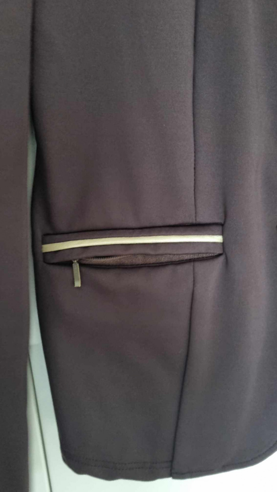 Veste concours Equithème marron strass (36) neuf occasion