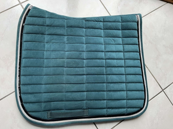 Tapis de selle Equitheme bleu (cheval) occasion