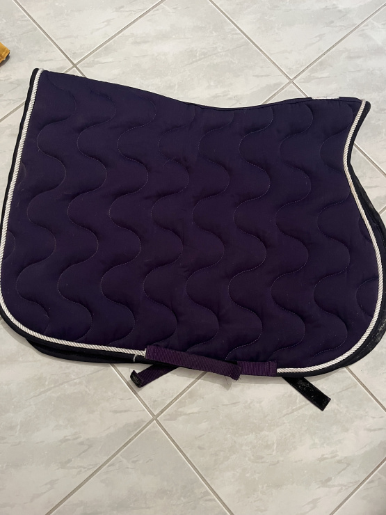 Tapis de selle Equitheme violet (cheval) occasion