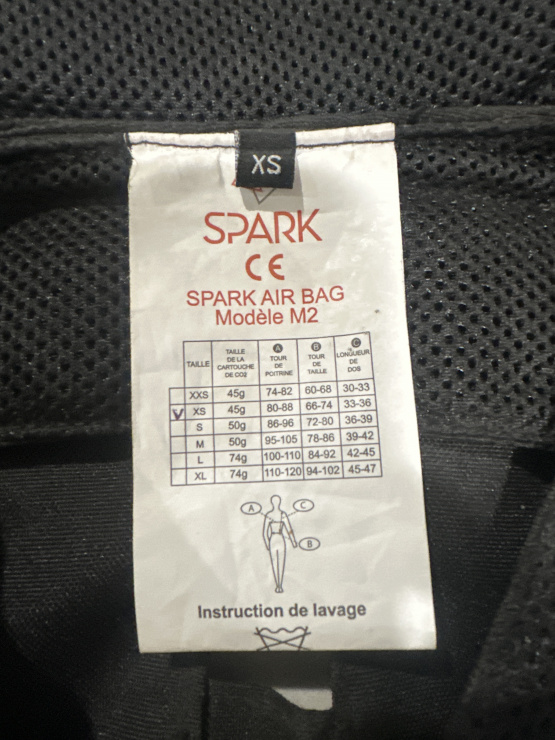 Gilet airbag cavalier Spark M2 (XS) occasion