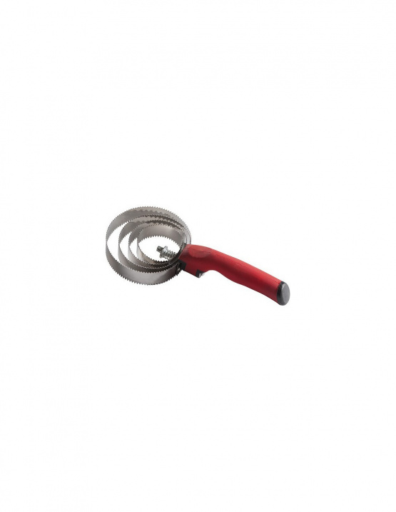 Etrille métallique ronde Hippotonic poigné rouge (neuf) occasion