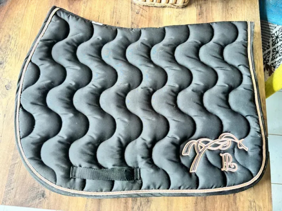 Lot tapis & bonnet Pénélope Leprevost noir (cheval) occasion