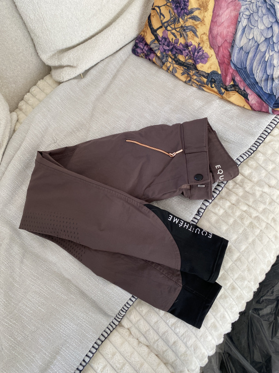 Pantalon équitation Equitheme Kenya marron (36) occasion