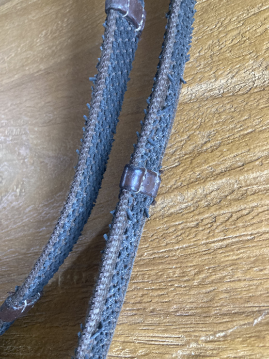 Paire de rênes bleu (cheval) occasion