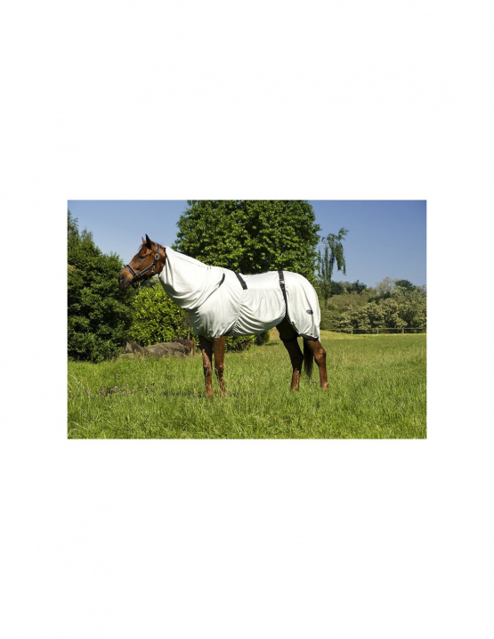 Couverture Equithème anti-eczéma gris 125 cm neuf occasion