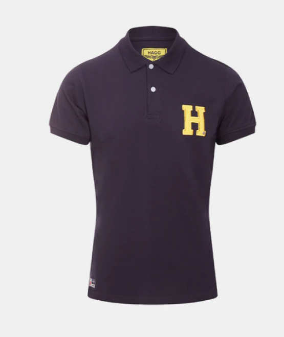 Polo Hagg bleu marine (M) neuf occasion