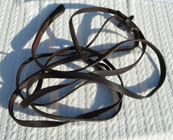 Rênes allemandes coulissante cuir (cheval) occasion