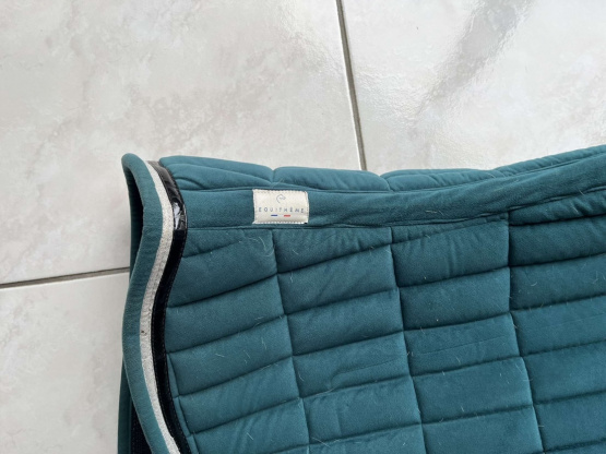 Tapis de selle Equitheme bleu (cheval) occasion