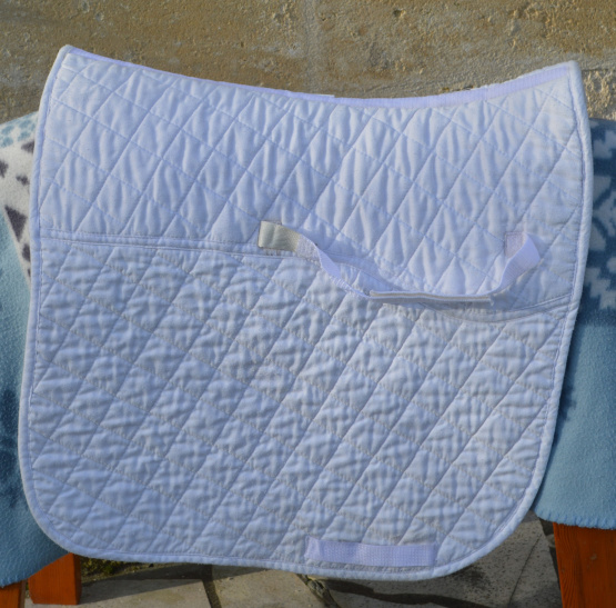 Tapis de selle blanc (cheval) occasion