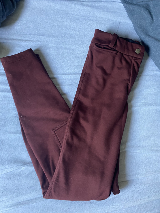 Pantalon équitation Fouganza rouge (8 ans) occasion