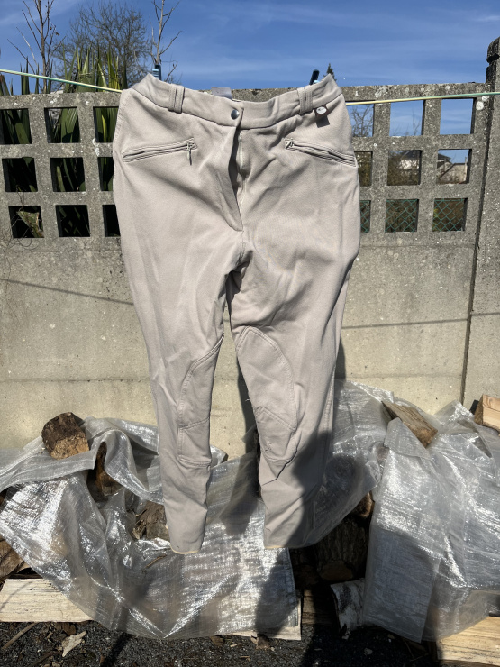 Pantalon équitation Geologic blanc (44) occasion