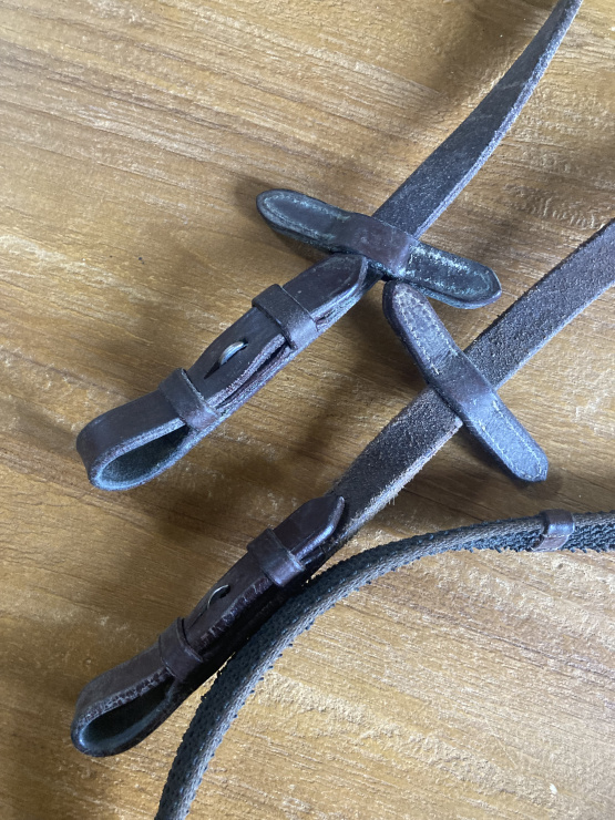 Paire de rênes bleu (cheval) occasion