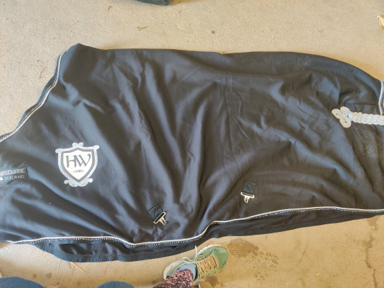Couverture Horseware Rambo noir 145 cm (neuf) occasion