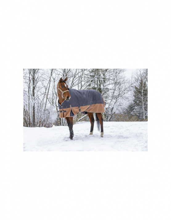 Couverture Equithème tyrex 600d aisance gris 120 cm (neuf) occasion