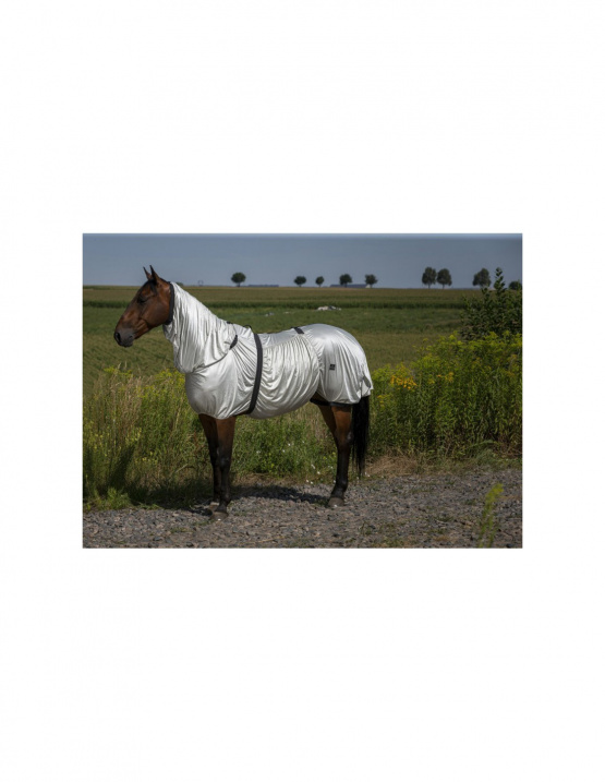 Couverture Equithème anti-eczéma gris 125 cm neuf occasion