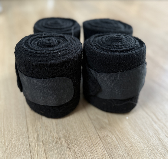 Bandes de polo noir *4 (cheval) occasion Bandes de polo noir *4 (cheval) occasion