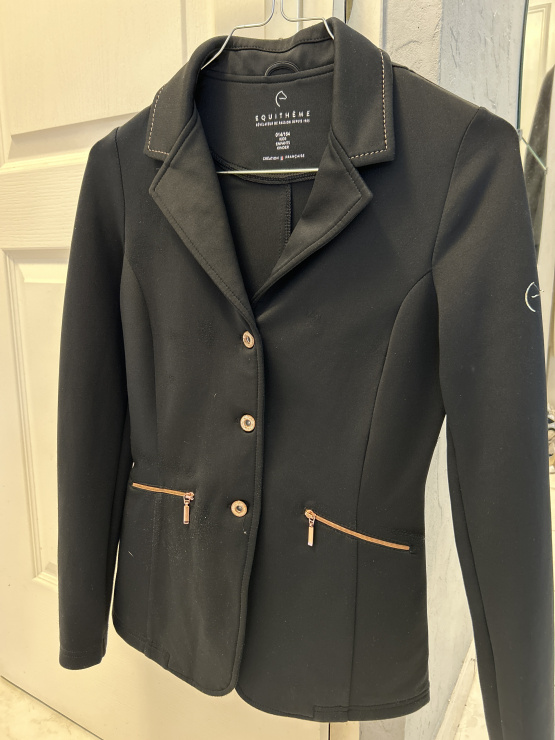 Veste concours Equithème noir (14 ans) occasion