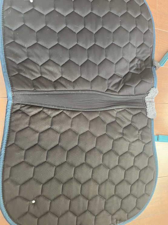 Tapis de selle & bonnet bleu turquoise (cob) occasion