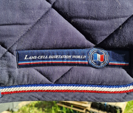 Tapis de selle Lami-Cell Équitation World bleu occasion