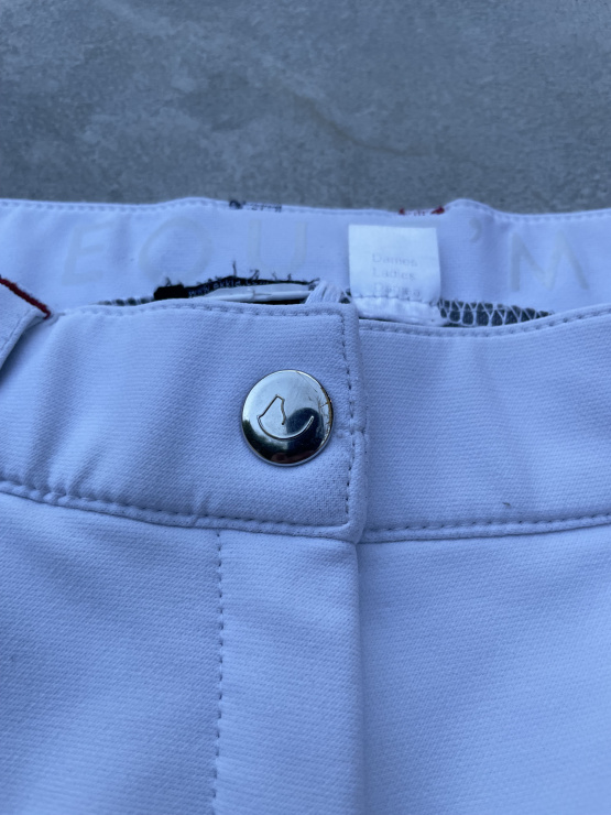 Pantalon équitation Equithème blanc (36) occasion
