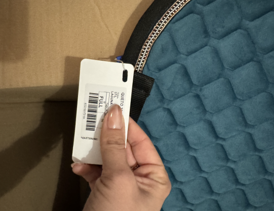 Tapis de Selle Anna Scarpati bleu (cheval) neuf occasion