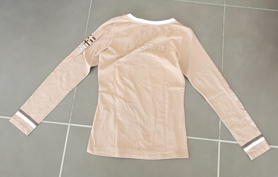 T-shirt manche longue Equithème beige occasion