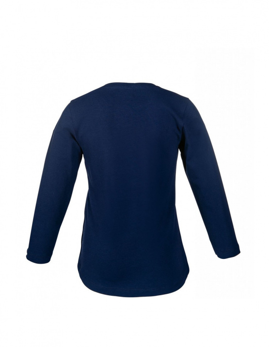 T-shirt HKM navy horse à manches longues bleu (4/5 ans) neuf occasion