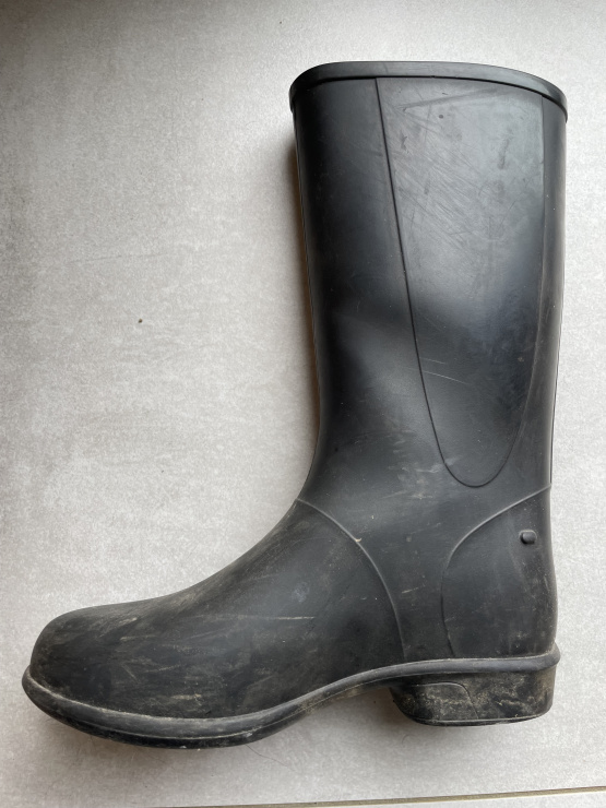 Bottes équitation Fouganza caoutchouc noir T31 occasion