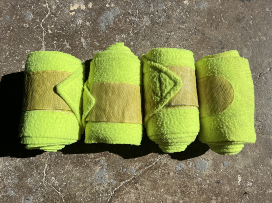 Bandes de polo X4 jaune (poney) occasion
