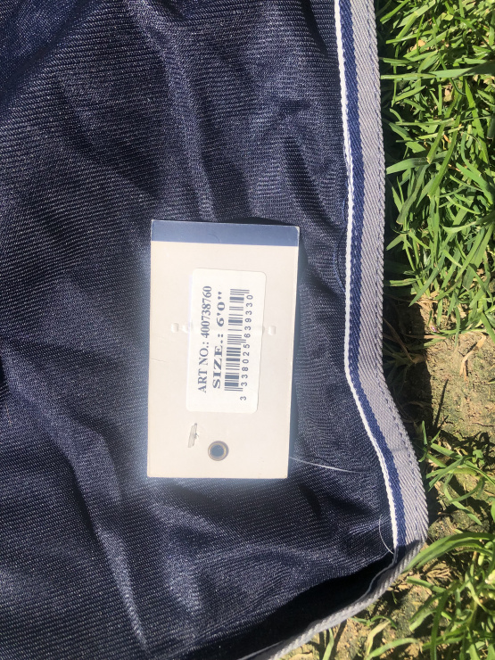 Couverture Equitheme bleu 180 cm (neuf) occasion