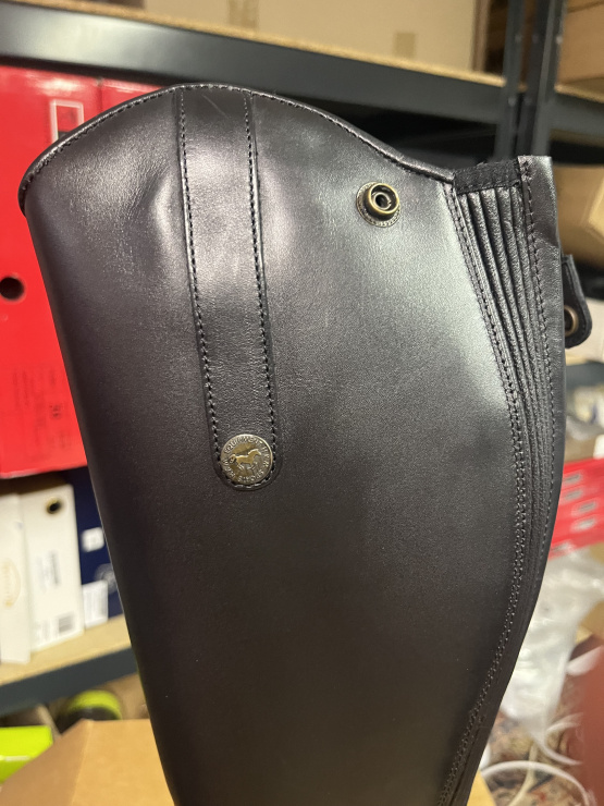 Bottes équitation HKM fourrées cuir noir (40) neuf occasion