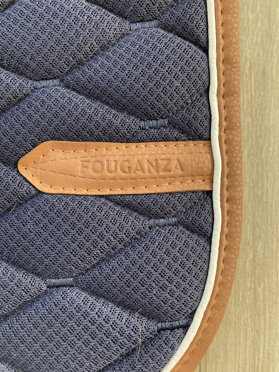 Tapis de selle Fouganza bleu (cheval) occasion