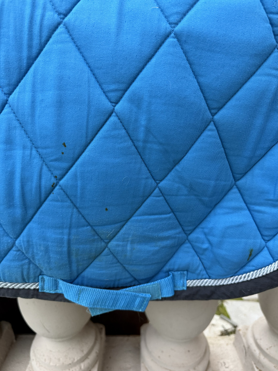Ensemble tapis de selle + bonnet Lami-Cell bleu (poney) occasion