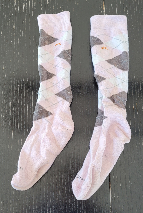Chausettes Fouganza roses occasion